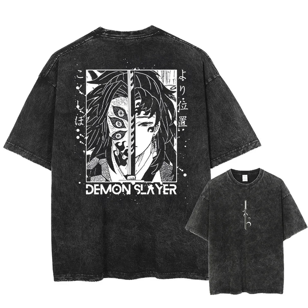 Demon Slayer ~ Vintage Washed T-Shirts 2