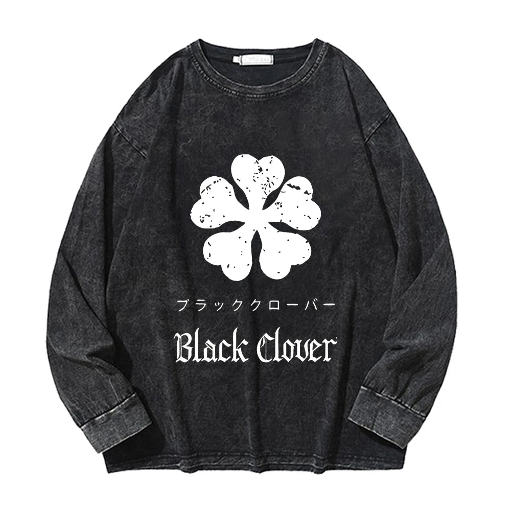 Black Clover ~ Vintage Washed Sweatshirt