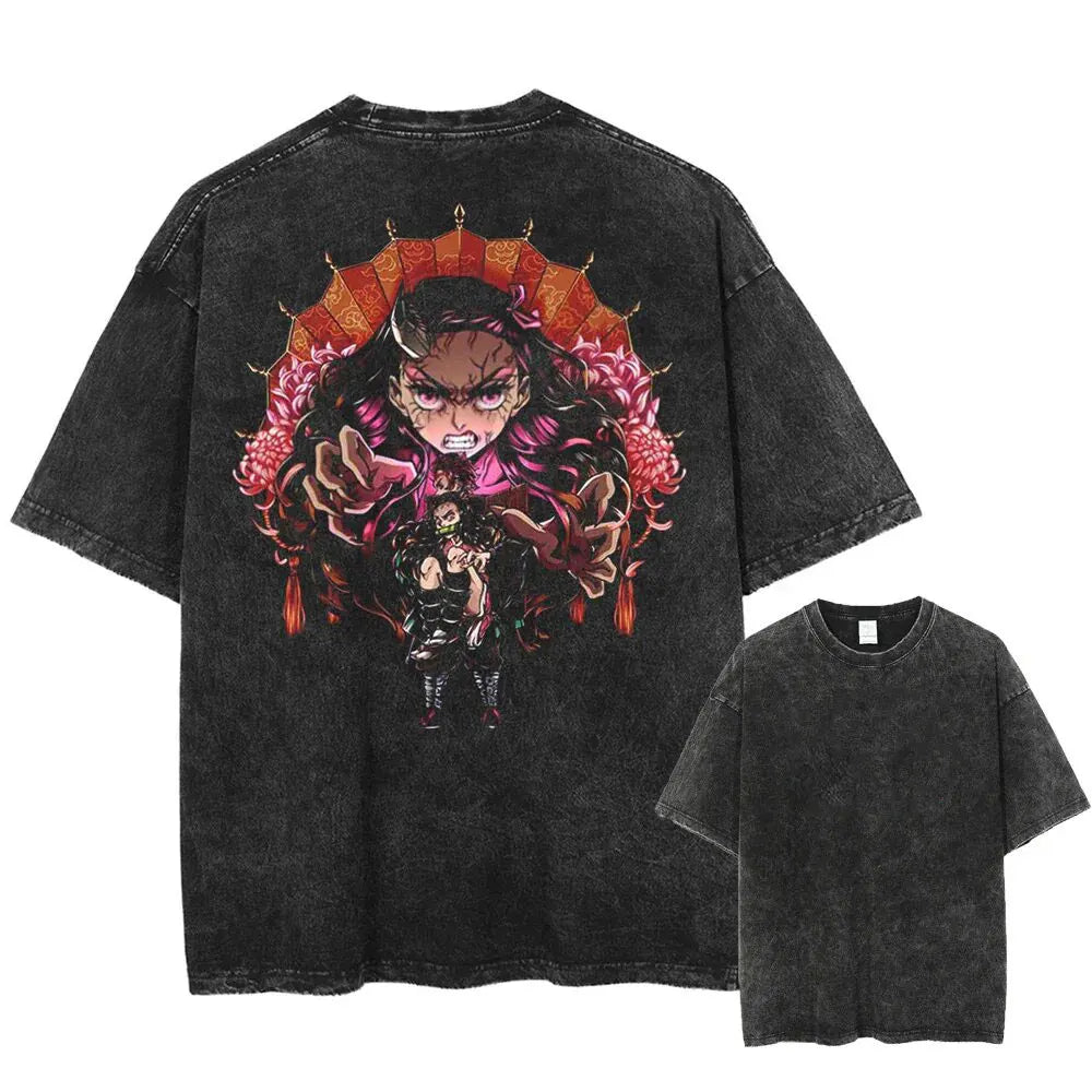Demon Slayer ~ Vintage Washed T-Shirts